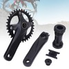 Kids Cycle Crankset, 34T Aluminum Alloy Cycle Chainring Crank Arm