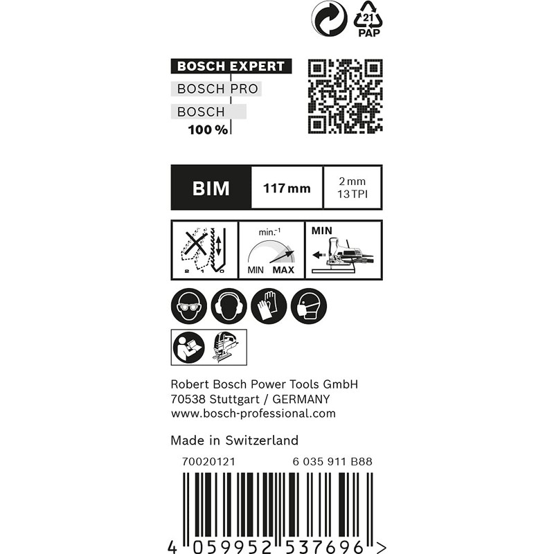 Bosch Bosch 25x Stichs?geblatt Expert Hardwood 2-Side Clean T 308