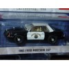 GREENLIGHT CALIFORNIA HIGHWAY PATROL 1982 FORD MUSTANG FOXBODY -Black/White, MIP