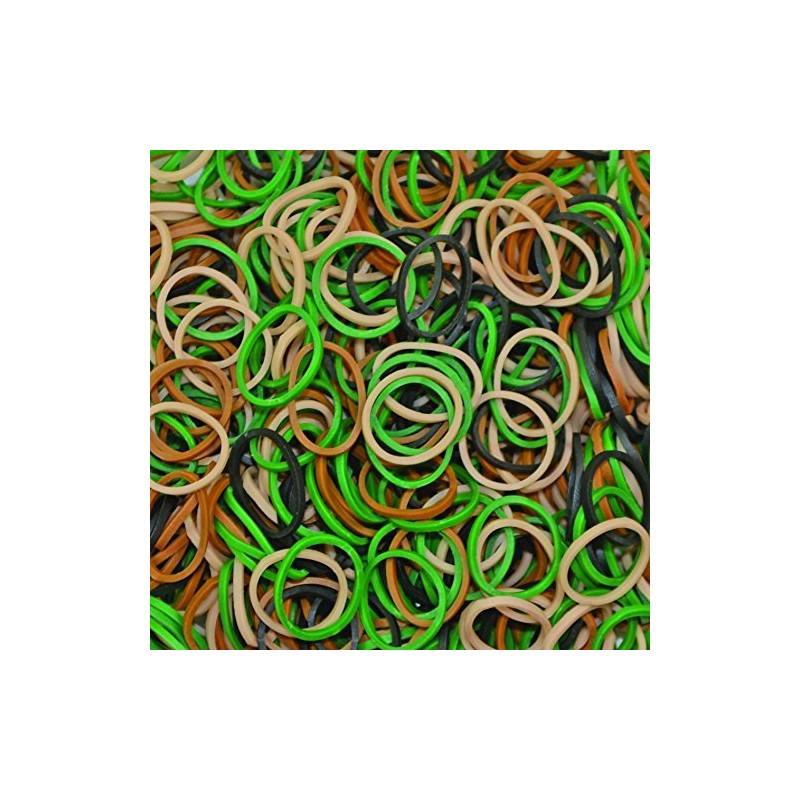 Rainbow Loom® Camo Rubber Bands with 24 C-Clips (600 Count)