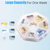 Cute Weekly Pill Organizer, 7 Day Vitamin Supplement Pill Case,