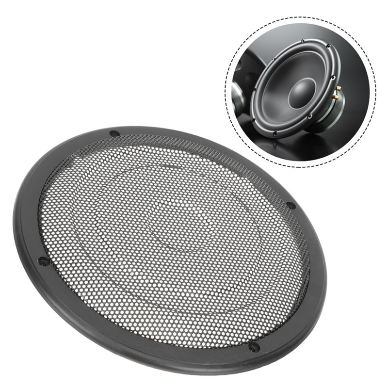 KOMBIUDA 2pcs Car Speaker Mesh Cover Stylish Metal Grill Protector