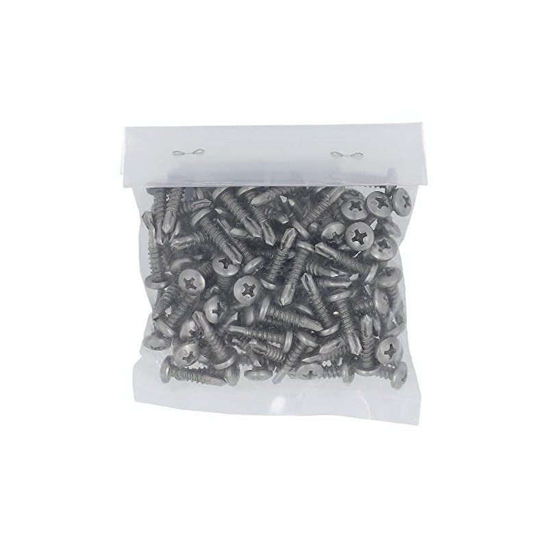 Osato Stainless Steel Piercing Screws, Pot Head, 0.2 inch (4