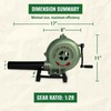 SIMOND STORE Hand Crank Blacksmithing Forge Blower, 8 Inch Casing,