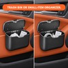 Car Trash Can with Press Lid – Hanging ABS Interior