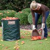 AMES Leaf Scoops Hand Rake Set with Collapsible Pop-Up Garden
