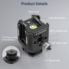 Leaplumin Triple Cold Shoe Mounts Adapter, 3/8'' Screw Hole to