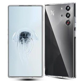Redmagic 10 Pro/10 Pro+ Shockproof Case, Redmagic 10 Pro Cover, Strap Hole, Clear, Anti-Fingerprint, Lightweight, Thin, Built-in Shock Absorption Pocket, TPU Case