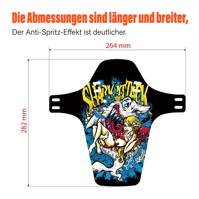 Chooee MTB Mudguard, Mountain Bike Mudguard Rear/Front, Bicycle Mudguard Fit