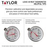 Taylor Leave-in Meat Oven Safe Analog Dial Meat Food Grill