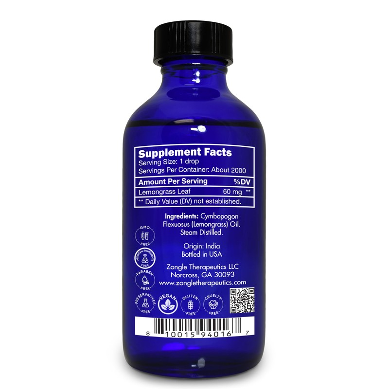 Lemongrass Essential Oil, Food Grade, Edible – 100% Pure, Lemongrass