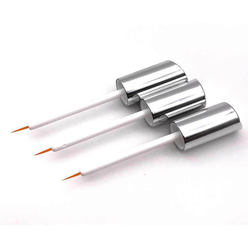 3 pcs 5ml Silver Acrylic Empty Eyelashes Tube Eyeliner Vials