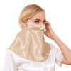THXSILK Silk Face Cover, Neck Cover, 100% Silk, Highest Grade