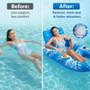 Adult Inflatable Pool Lounger for Swimming – Cooling Mesh Seat,