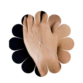 Yheakne Vintage Crystal Finger Bracelet Silver Slave Bracelet Minimalist Ring Wrist Bracelet Summer Hand Chain Bracelet Jewelry for Women and Girls (Silver)