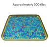 Yuvori 0.5kg Square Crystal Mosaic Tiles 1cm DIY for Bathroom,