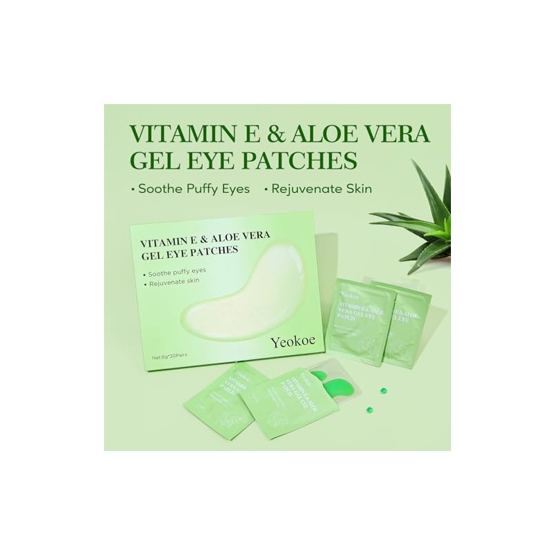 Yeokoe Parches para Ojeras e Hinchazn 20 Pares de Mascarillas
