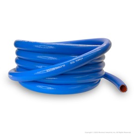 Genuine Flexfab 5526 Series 3/4" x 25' Blue Silicone Heater/Radiator Coolant Hose 5526-075 with (2) FLX2582-0010 Flexfab Lined Worm Gear Clamps