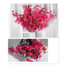 Liven Home & Decor Bugambilia Artificial Flor Rama Decoración Vara Seda 1.2 Mt