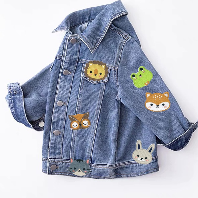 DHER Iron-On Patch, Sticker, Embroidered Patch, Applique, Cute Embroidery Patch,