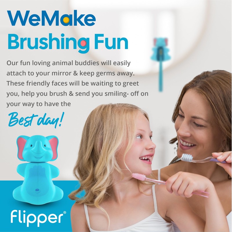 Flipper Fun Animal Pig Toothbrush Cover – Kids Toothbrush Holder