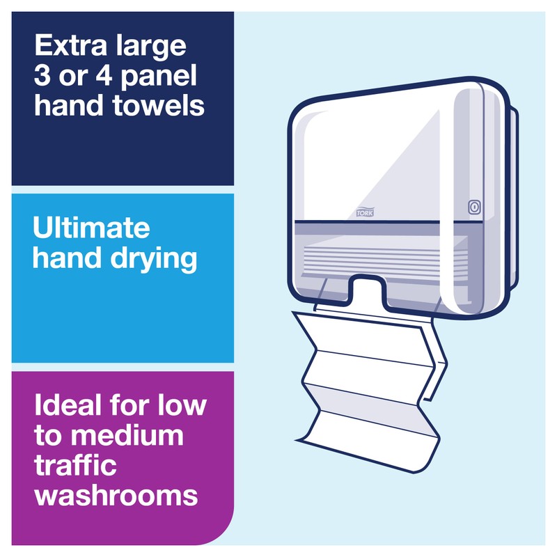 Tork Xpress Mini Multifold Hand Towel Dispenser White H2, One-at-a-Time