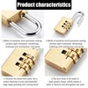 Brass Combination Lock, 3 Digit Combination Padlock Set Your own
