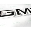 Auto GMC 2PCS Set Front Rear White Black GMC Emblem