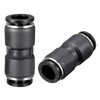 sourcing map Plastic Straight Union Push to Connect Tube Fitting