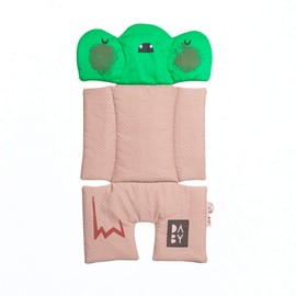 100% Cotton/Breathable Cover Air Mesh Cool Seat Pad/Cushion/Liner for Stroller and Car Seat (Monster Character Design) (TREEY)