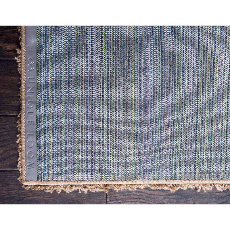 Unique Loom Solid Shag Collection Area Rug (8' x 10'