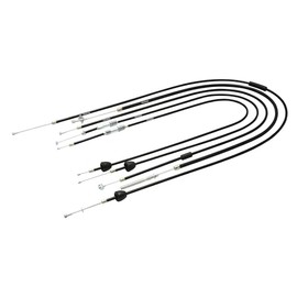 Set of 5 Bowden cables – black – KR51 / 1, starter – total length 87 mm, rear brake bowden cable – external lever