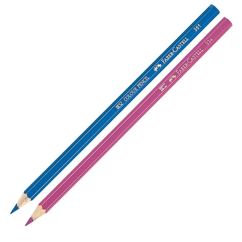 Faber Castell TFC-CP/36C Oil-based Colored Pencils, Flat Can, 36 Color