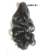 24" Claw Clip in Wavy Ponytail Extensions Off Black 1B