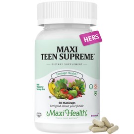 Teen Vitamins for Girls 12-17 - Teen Multivitamin Supreme with D3, Iron, Calcium, Biotin, Digestive Enzymes – Teenager Girl Multi Vitamins for Energy, Immune & Mood Support – 60 Count