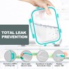 VERONES 10Pack Glass Meal Prep Containers, Airtight Glass Lunch Containers,Stackable