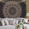 Edeesky Black Mandala Tapestry Wall Hanging Psychedelic Wall Tapestry Aesthetic
