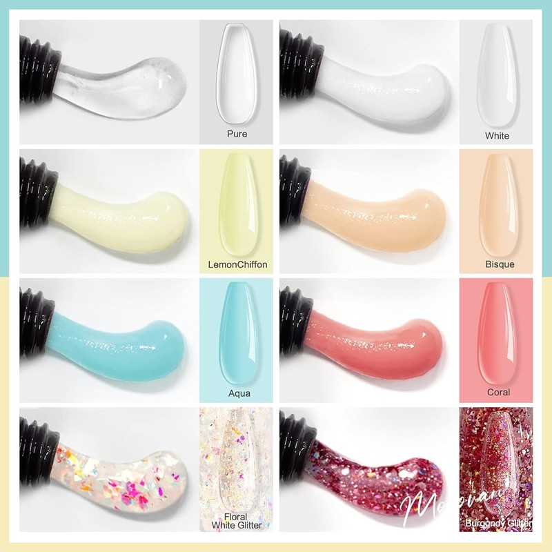 Morovan Poly Nail Gel Kit (Lemon Chiffon)