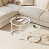 Garden 4 you Nesting Coffee Table, 23.6" Round Coffee Table