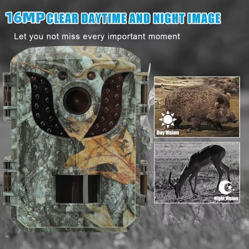 1080P Trail Camera with Night Vision IP66 2.0 In Screen