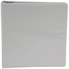 School Smart Polypropylene Round Ring View Binder, 2 Inches, White