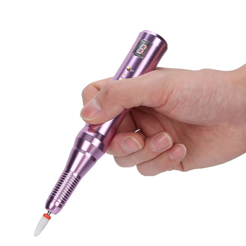 Rechargeable Electric Nail Drill Pen Portable Nail Grinding Polishing Machine