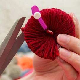 Ciieeo 8pcs Pompom Makers Assorted for Easy Wool Craft Projects Fun and Practical Tools for Boys and Girls and Adults to Create Fluff