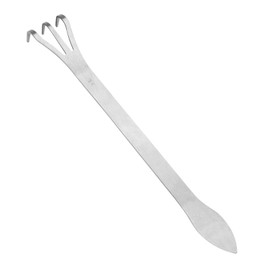 Stainless Steel Bonsai Rake Tool,Stainless Steel Root Rake 3-Prong Loosen Soil Bonsai Tree Tools with Ergonomic Handle