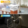 VOLISUN Solar Post Cap Lights Outdoor, Solar Powered Fence Cap
