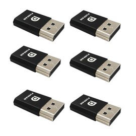FURAN 6 Pack DP-Display Port DP Virtual Display DP Virtual Display DP Graphic Card Display GPU Detection Surveillance Dummy Plug Adapter High Resolution 3840x2160@17H(DP)