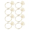 100Pcs Cute Paper Clips Ring Style Anti Slip Sturdy Electroplated