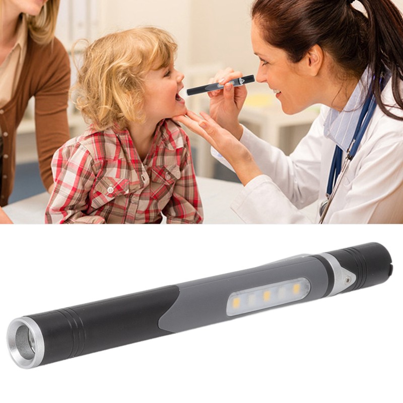 Pen Flashlight USB Charge 3 Light Sources LED Chip Clip
