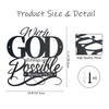 Unique Metal With God All Things Are Possible Wall Decor,