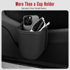 Leather Car Cup Holder Organizer (2-Pack) | Anti-Sag Clip On